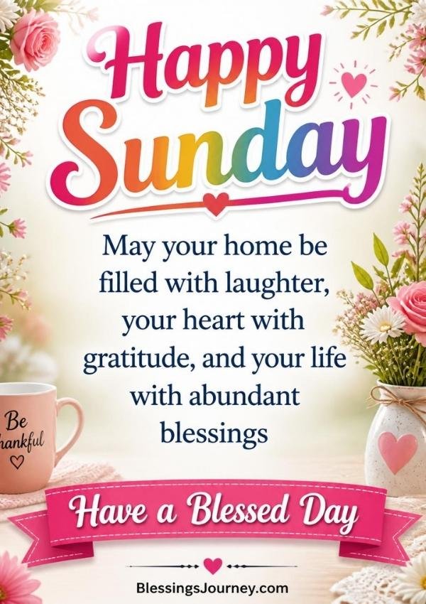 Beautiful Sunday Morning Blessings