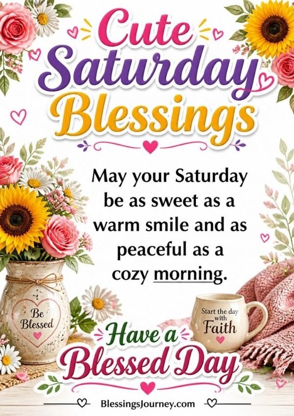 Cute Saturday Blessings