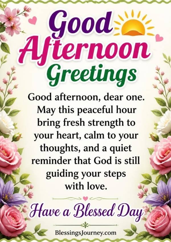 Good Afternoon Greetings