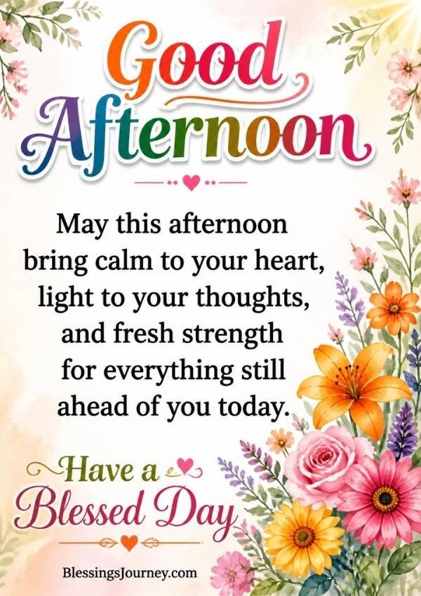 Good Afternoon Messages