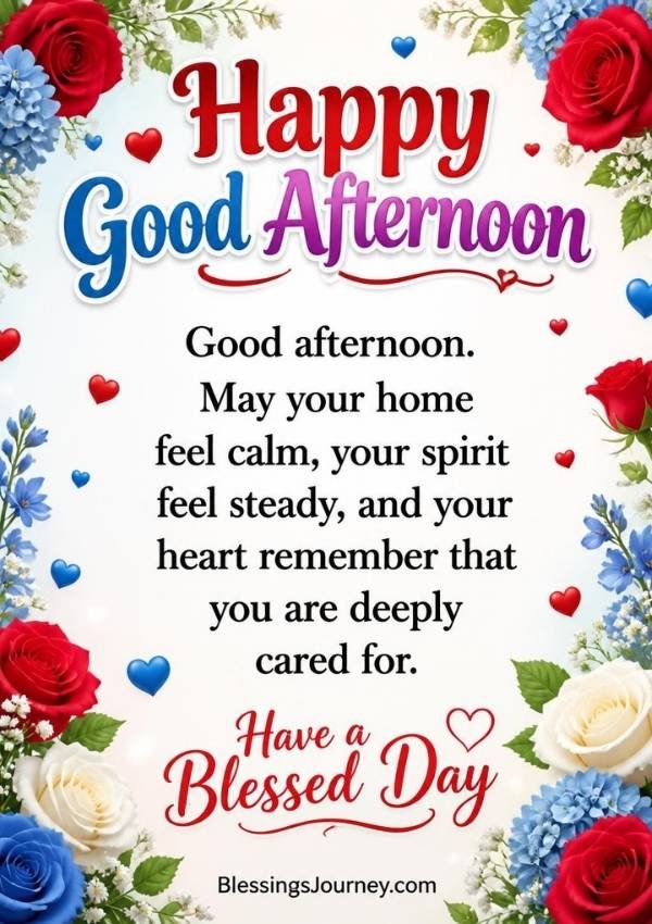 Good Afternoon Blessings