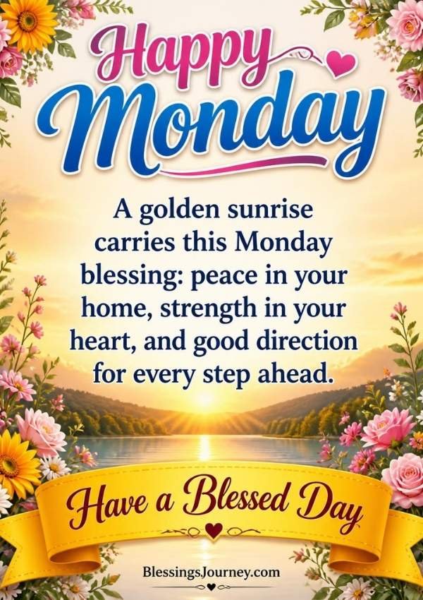 Good Morning Monday Blessings