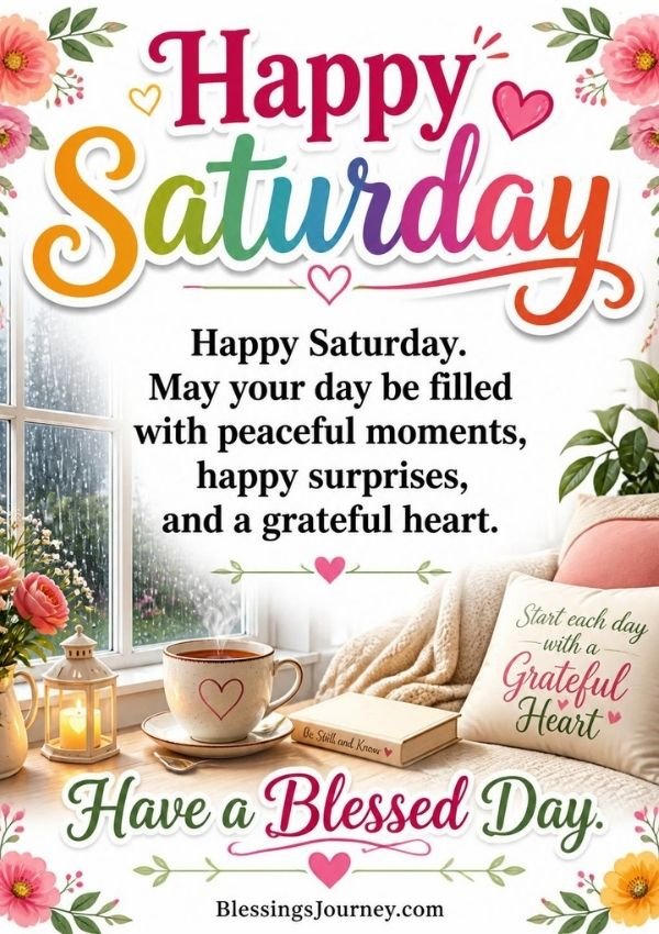 Happy Saturday Blessings