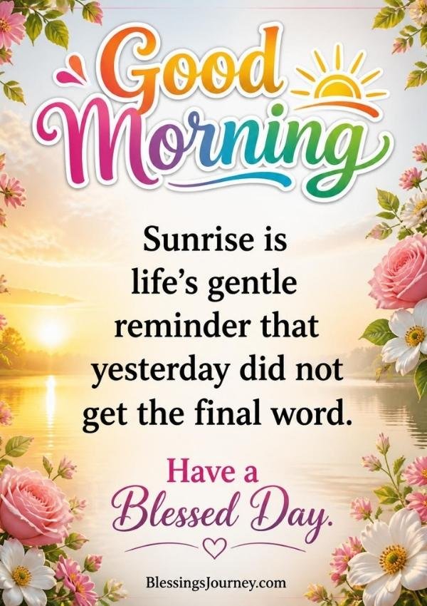 Inspirational Good Morning Blessings Quotes
