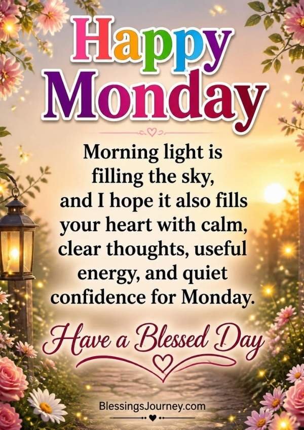 Monday Blessings Images and Quotes