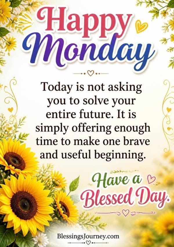 Monday Blessings Quotes
