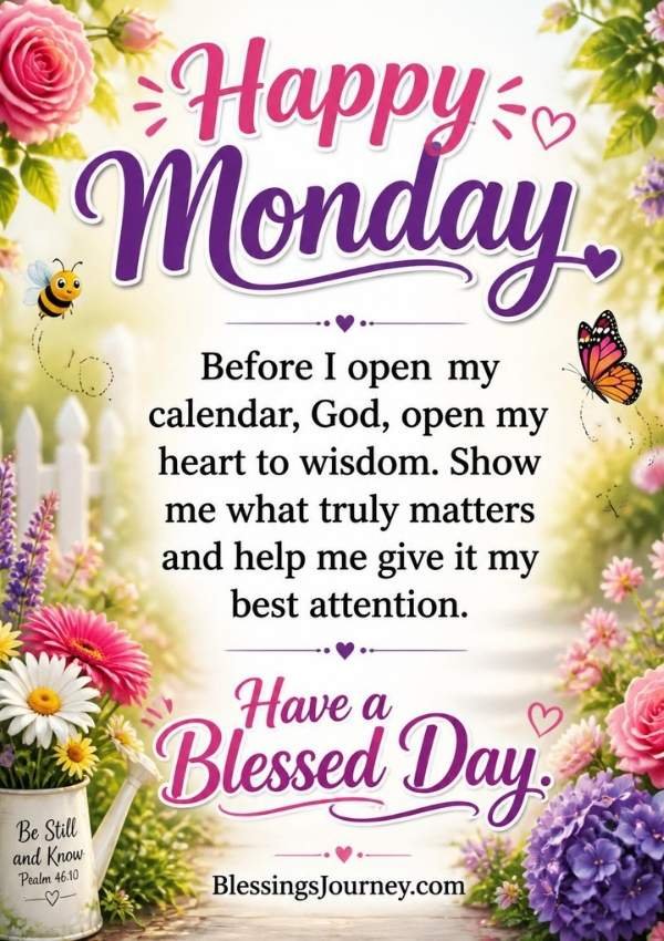 Monday Blessings and Prayers