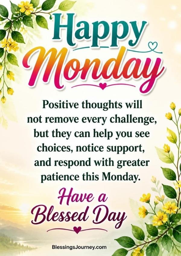 Positive Monday Blessings