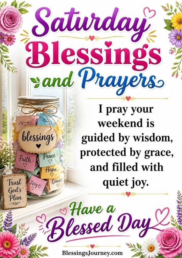 Saturday Blessings and Prayers