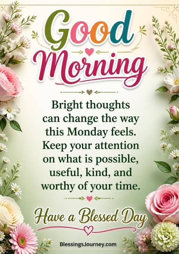 Short Monday Morning Blessings