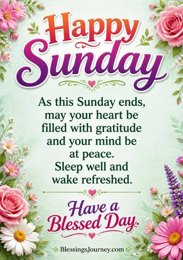 Sunday Afternoon Blessings