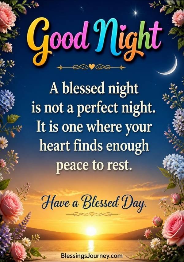 Beautiful Good Night Blessings