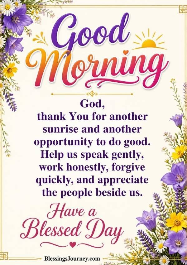 Good Morning Wednesday Blessings