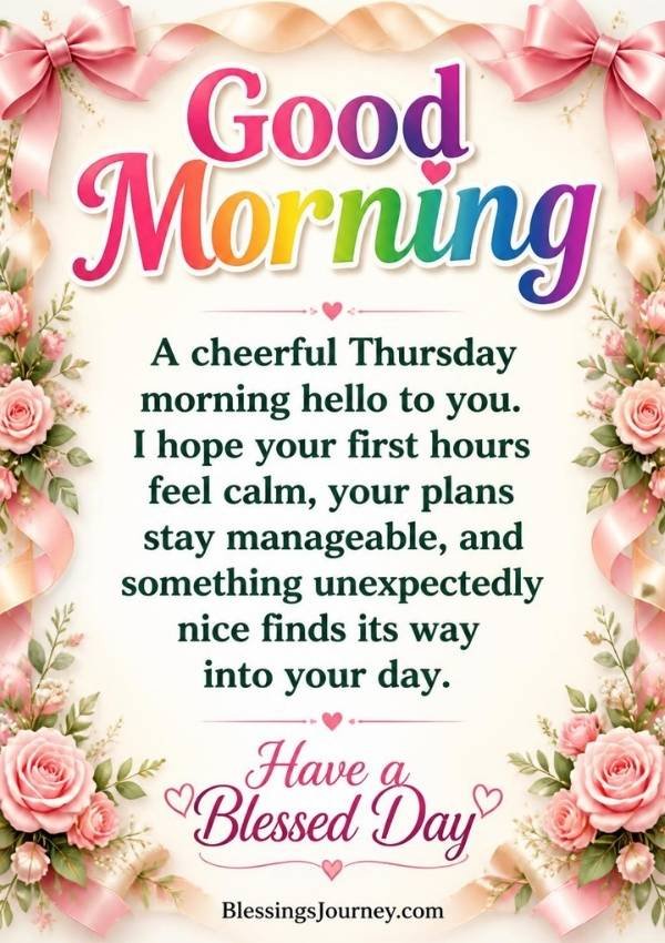 thursday morning blessings