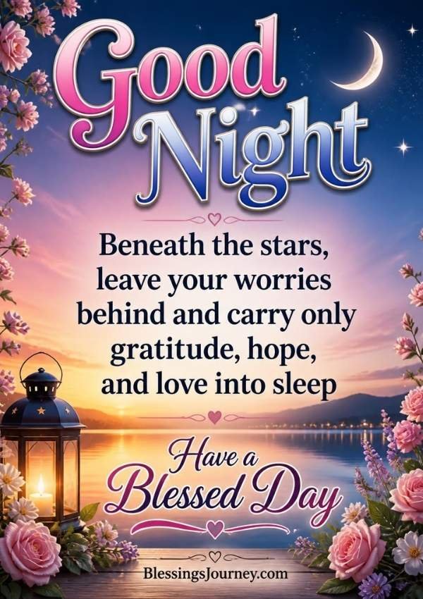 Good Night Blessings and Prayers