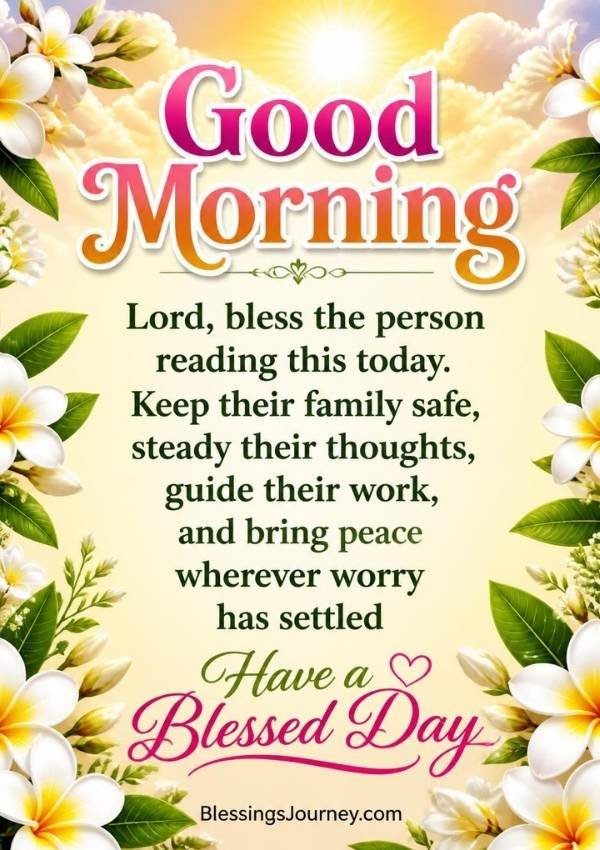 Good Morning Wednesday Blessings
