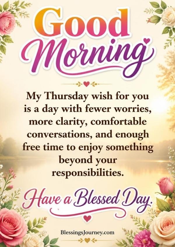 Thursday Morning Blessings