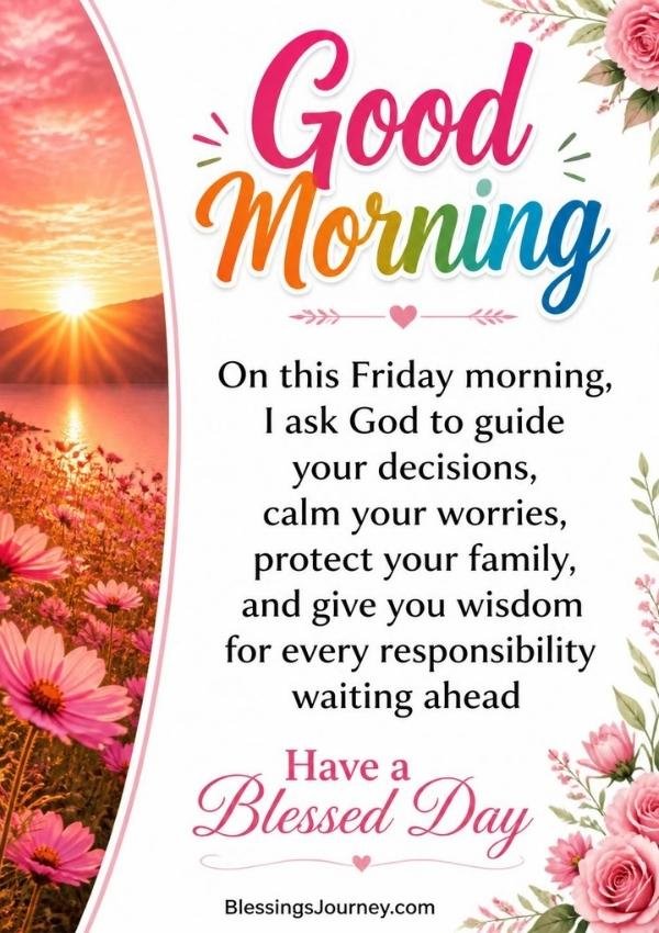 Friday Good Morning Blessings for Friends