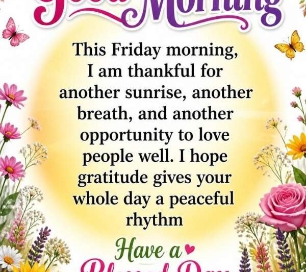 Good Morning Friday Blessings